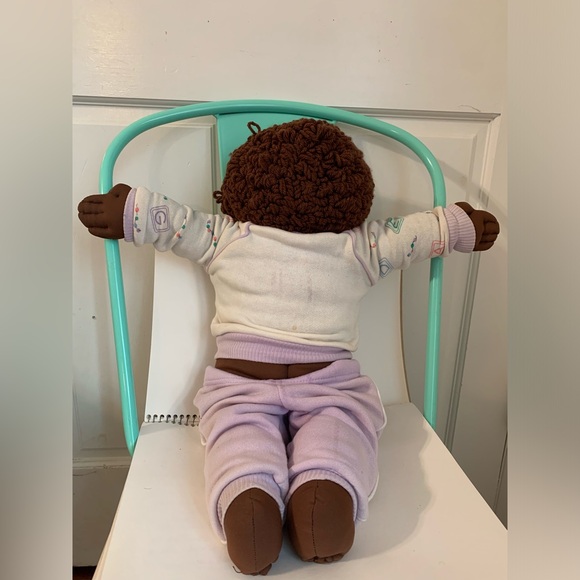 Vintage 80’s 22 inch Soft Sculpture Handmade African American Doll - Picture 4 of 7